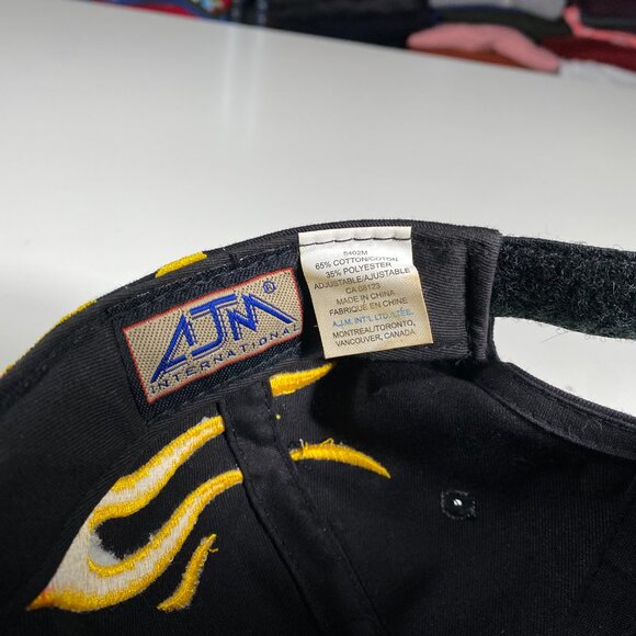 Vintage Peterbilt Embroidered Flames Strapback Hat Black mens OS - Picture 6 of 7